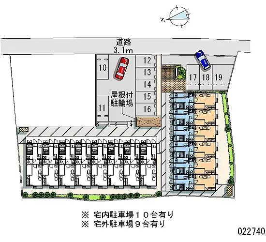★手数料０円★高崎市下小鳥町　月極駐車場（LP）